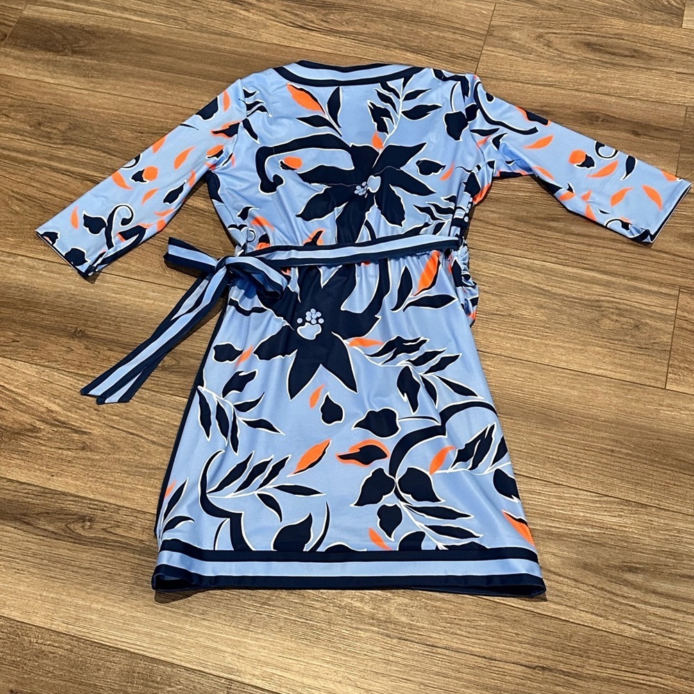 NWOT Gretchen Scott Designs Jersey Wrap Me Up Dress in Full Bloom Size L - Picture 8 of 10